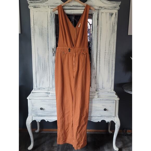 Anthropologie Pilcro Deep-V Jumpsuit - New 29 Waist - Picture 5 of 6